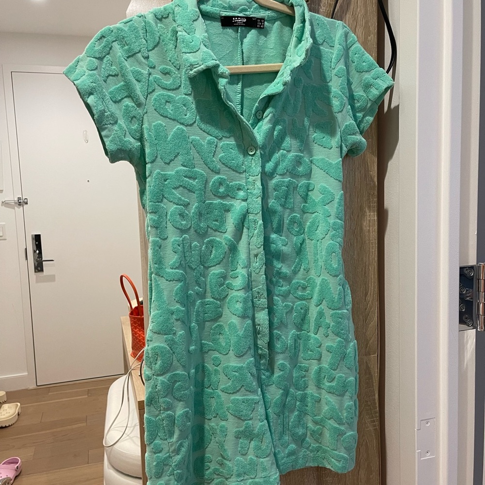 Terry cloth romper